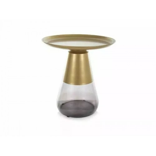Stikla žurnālgaldiņš TIFFANY A zelts/zelts/melns Stikla žurnālgaldiņš TIFFANY A zelts/zelts/melns